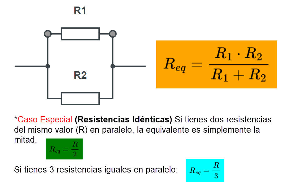 2 resistencias en paralelo