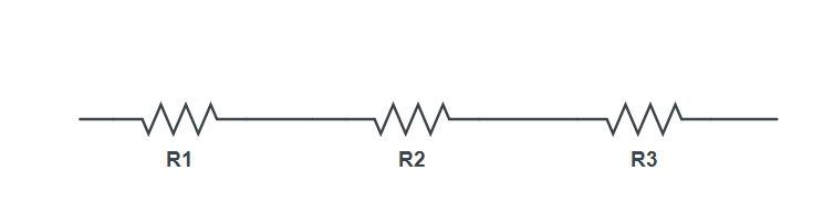 tres resistencias en serie